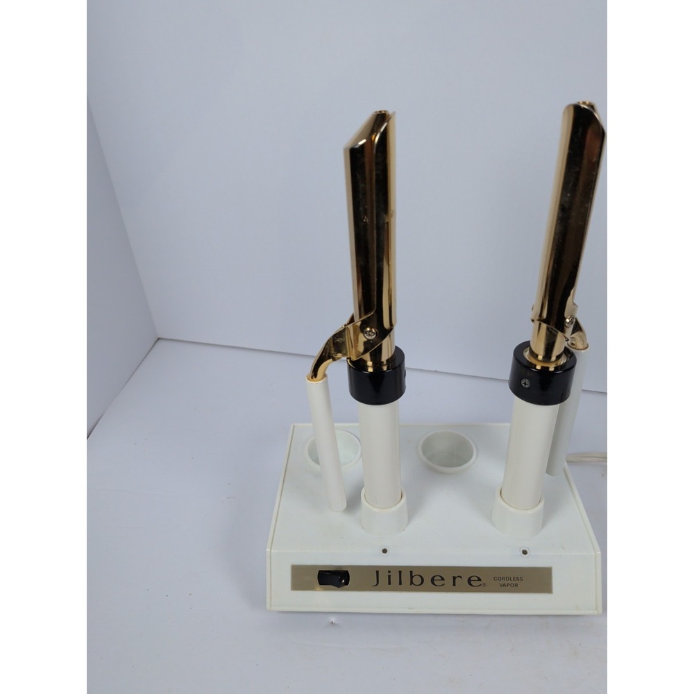 Jilbere cordless vapor Curling Iron set Vintage set of 2 Working - Picture 3 of 9